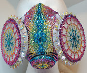 Iris Swarovski Crystal Respirator - Goddess Armor Bling