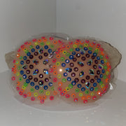 Neon Mandala Disco Crystal Pasties