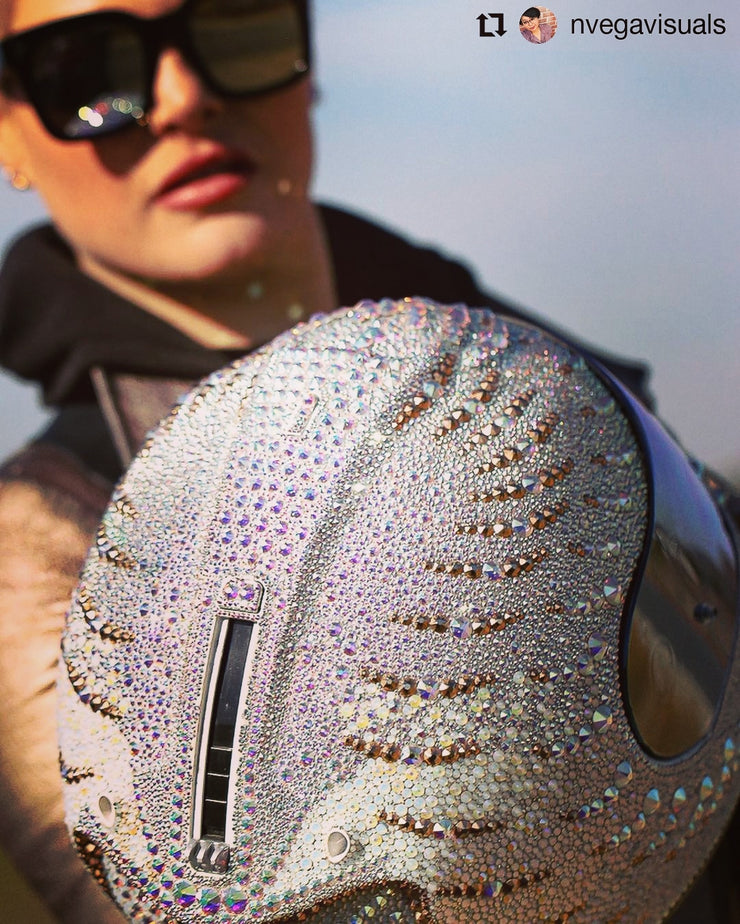 Crystallized Motorcycle Helmet (Fully Covered!)